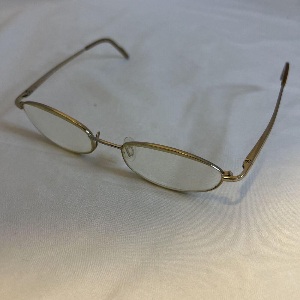 #8599 STRUCTURE GOLD TONE EYEGLASS FRAMES 49-18-130